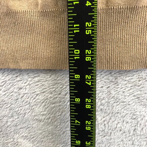 Polo Ralph Lauren Mens Sweater Large V-Neck Pullover Long Sleeve Brown Cotton - Picture 6 of 14